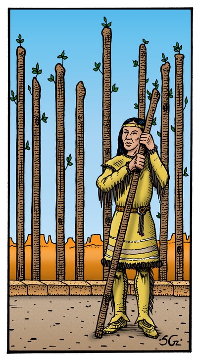 9 of wands